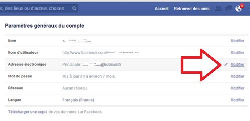 Comment faire pour changer mon adresse mail ?