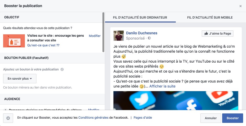 Comment faire pour que personne ne commente mes publications ?