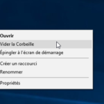 Comment faire pour vider la Corbeille de l'ordinateur ?