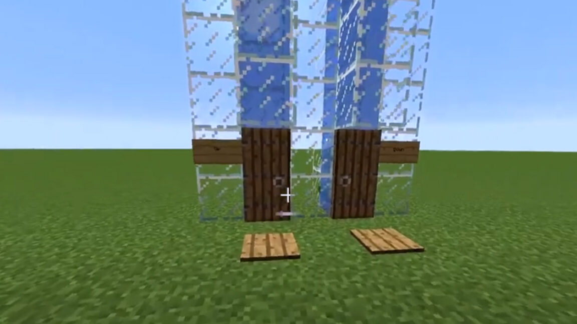 Comment faire un ascenseur dans Minecraft avec de l'eau 116 ?