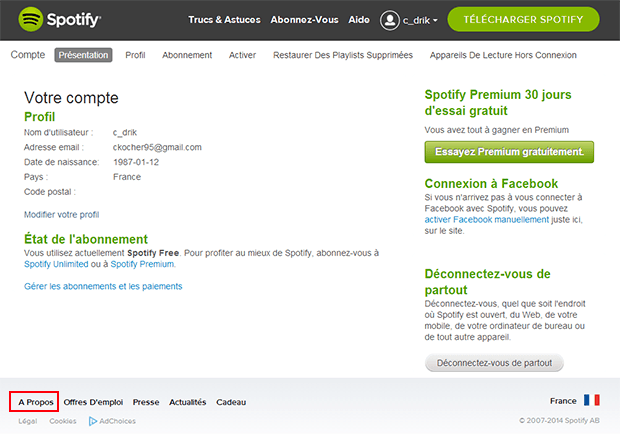 Comment faire un compte Premium Spotify ?