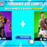Comment fusionner deux comptes fortnite en 2020 ?
