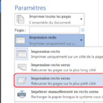 Comment imprimer en livret Recto-verso Word ?