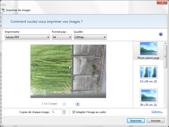 comment mettre plusieurs images sur une meme page word