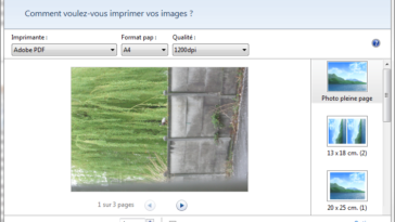 Comment imprimer plusieurs photos sur une même page Android ?