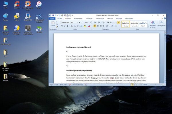 Comment insérer une capture d'écran dans un PDF ?