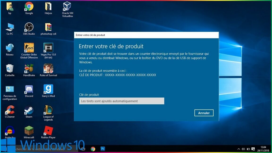 Comment installer Windows 1.0 sans clé d'activation ?