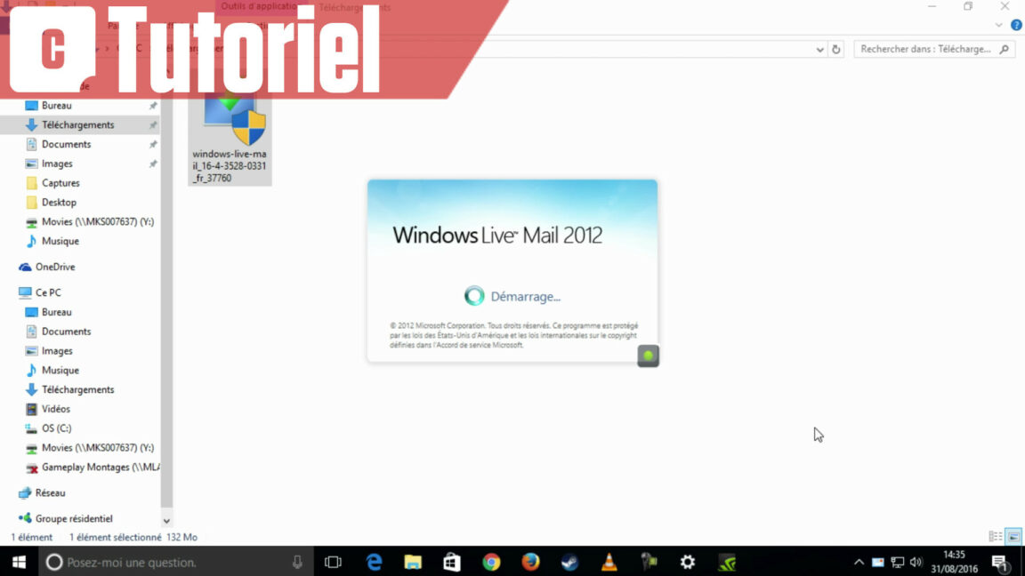 Comment installer Windows Live Mail 2012 ?