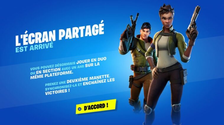 Comment jouer à fortnite en écran partagé sur PS4 ?