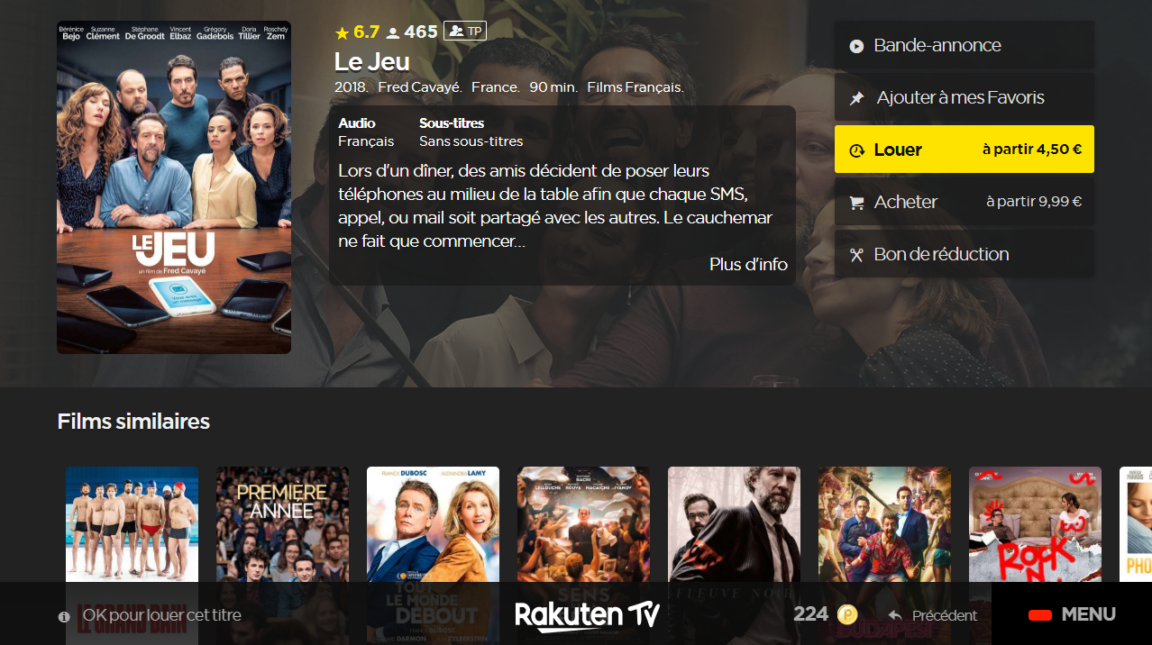 Comment louer un film sur Freebox pop ?