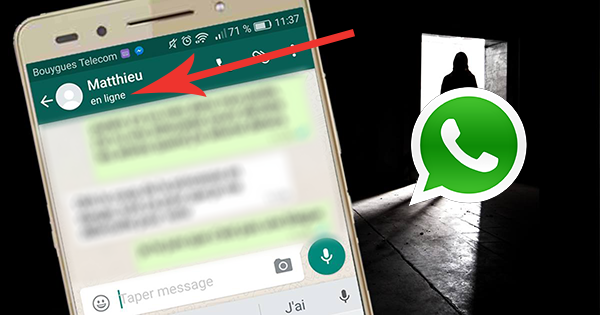 Comment masquer le en ligne sur WhatsApp ?