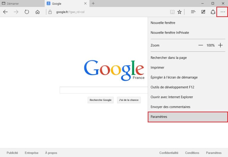 Comment mettre Google comme moteur de recherche sur Microsoft Edge