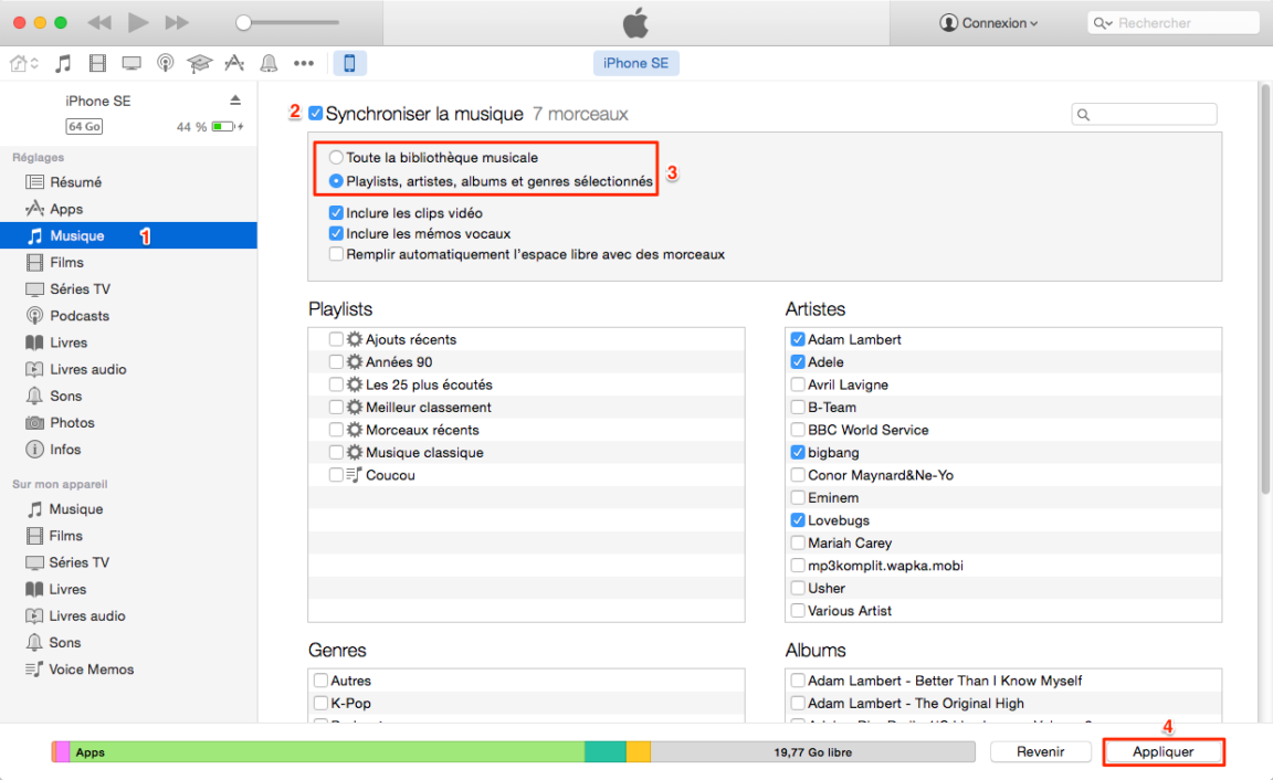 Comment mettre de la Musique de mon ordinateur sur mon iPod ?