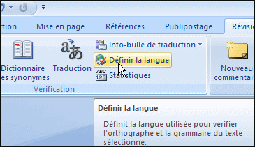 Comment mettre la correction en français sur Word ?