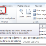 Comment mettre la règle sur page ?