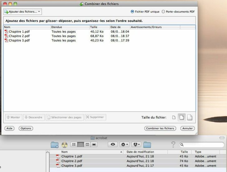comment mettre plusieurs images dans un seul pdf mac