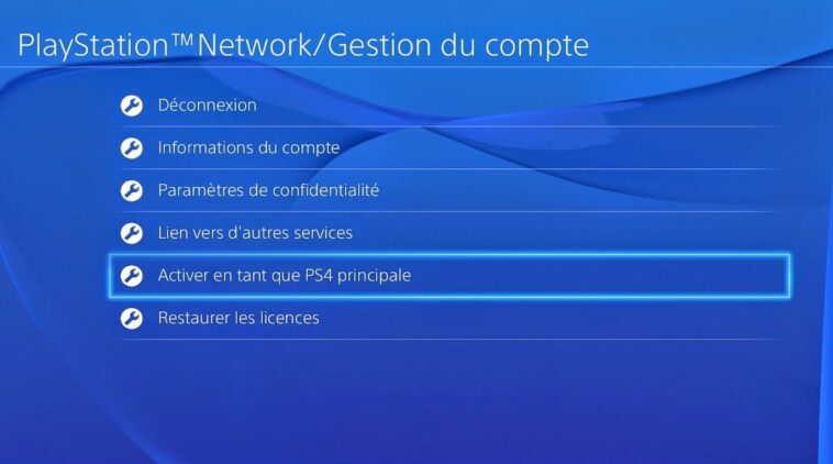 Comment mettre un compte en principal sur 2 PS4 ?