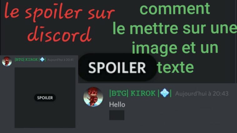 Comment mettre une image en spoiler sur Discord sur telephone ?