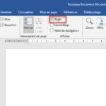 Comment modifier la règle sur Word ?