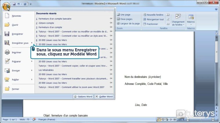 Comment modifier les règles dans un document Word ?