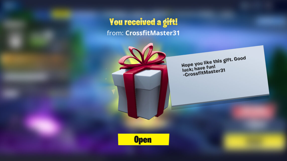 Comment offrir un cadeau sur fortnite 2020 ?
