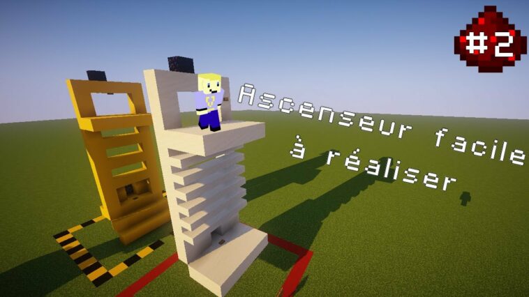 Comment on fait un ascenseur dans Minecraft ?