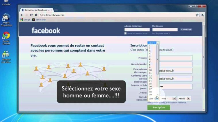 Comment ouvrir un compte FB ?