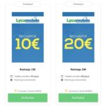 Comment recharger une puce Lycamobile ?