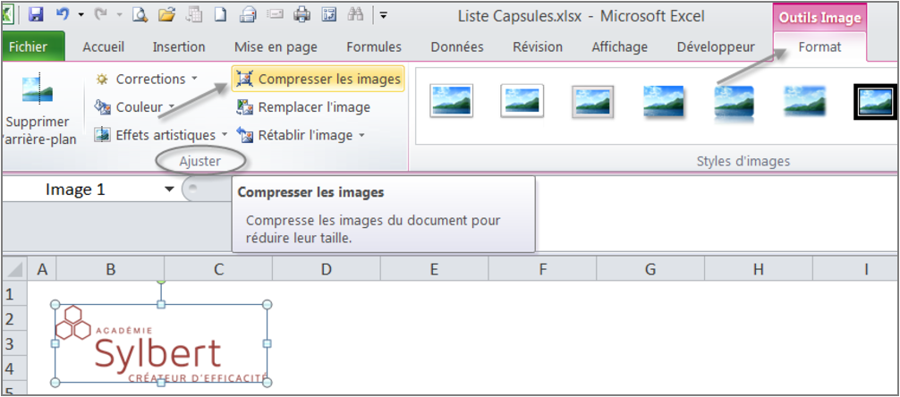 Comment réduire la taille d'un fichier Word 2013 ?