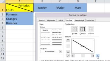 Comment remplir la moitié d'une cellule Excel ?
