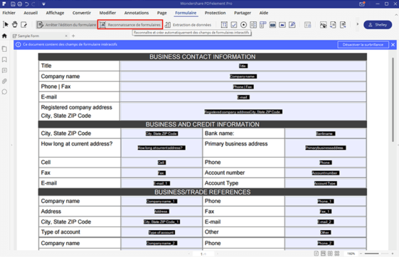 comment rendre un formulaire pdf remplissable