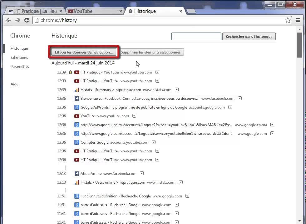 Comment restaurer l'historique de Google Chrome ?