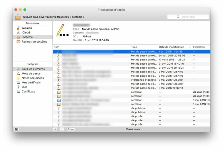 Comment retrouver mot de passe boite mail Mac ?
