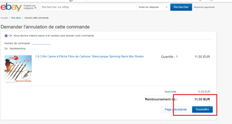 Comment se faire rembourser sur une commande eBay ?