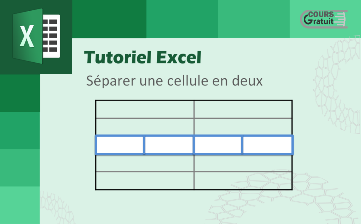 Comment séparer une cellule en deux sur Excel ?