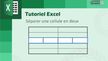 Comment séparer une cellule en deux sur Excel ?