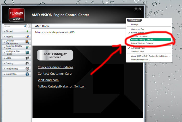 Comment supprimer Catalyst Control Center ?