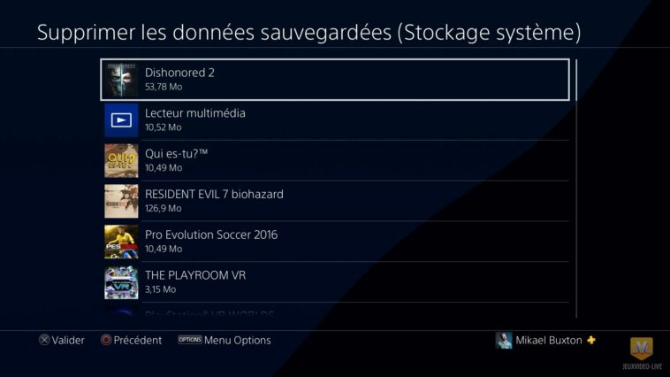 Comment supprimer les sauvegardes sur PS4 ?