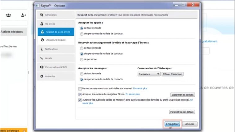 Comment supprimer l'historique des conversations sur Skype ?