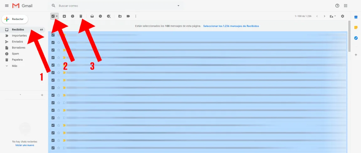 Comment supprimer tous les mails en une seule fois sur Gmail ?