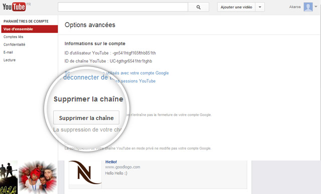 Comment supprimer un compte sur YouTube ?