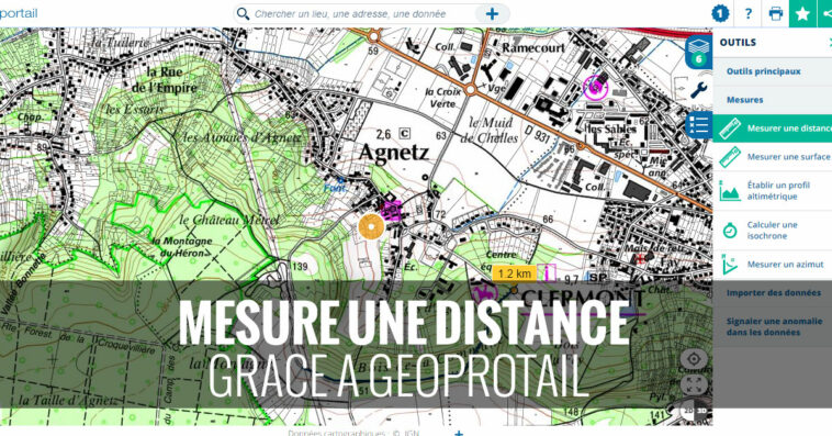 Comment tracer un itinéraire sur Geoportail ?