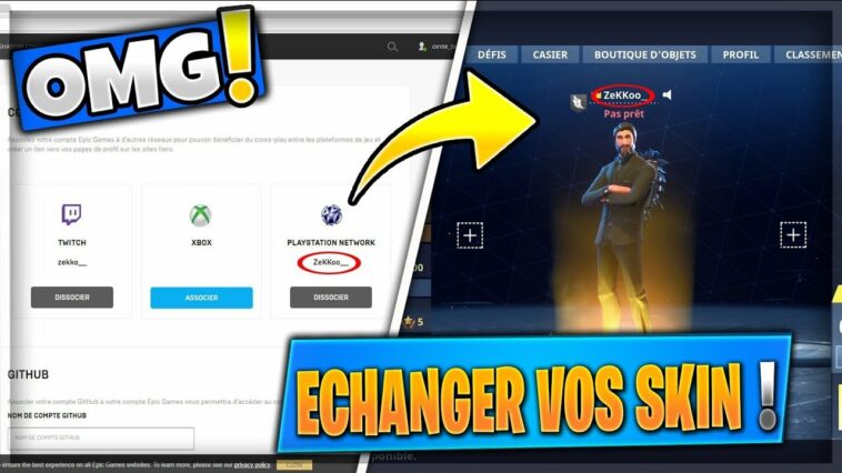 Comment transférer un compte Fortnite sur un autre compte ?