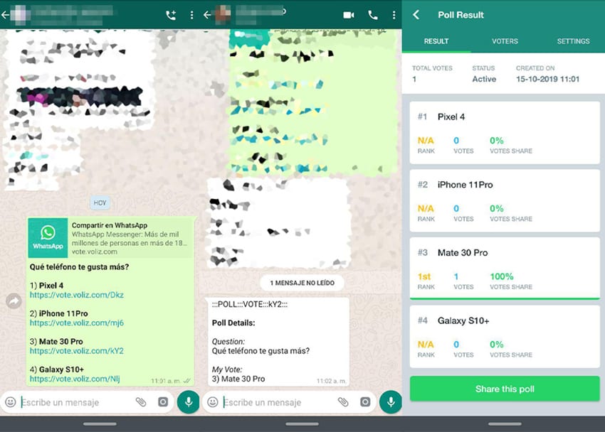 Est-il possible de faire un sondage sur WhatsApp ?