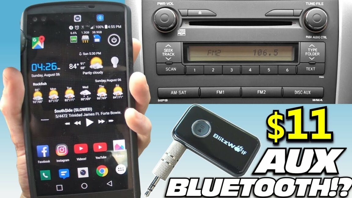How can I add Bluetooth to my car without aux?