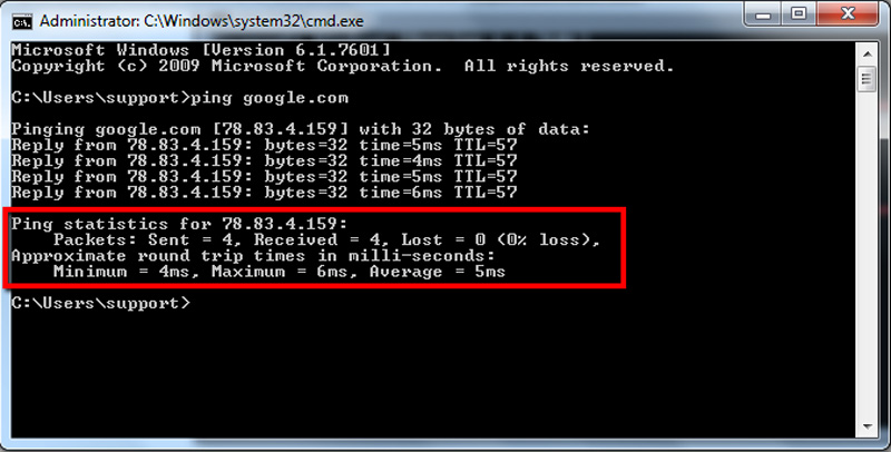 How do I ping MS?