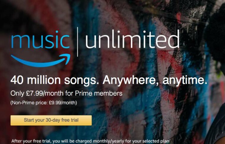 How much is Amazon Music Unlimited monthly?