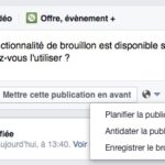 Où sont enregistrés les brouillons sur Facebook ?