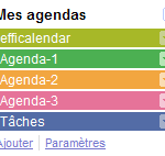 Où trouver l'agenda Google ?