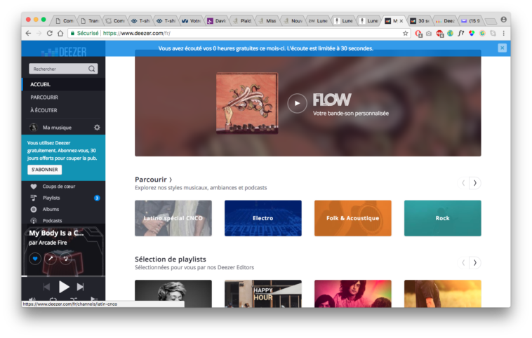Pourquoi Deezer est limité à 30 secondes ?